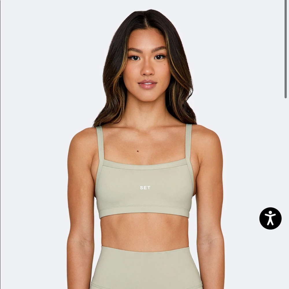 ISO SETactive Sportbody Scoop Bra in the color thistle.